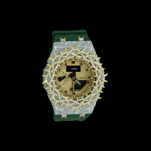 Reloj Throns Quartz VVS Moissanite Diamond Iced-out de Lujo con Acabado Premium para Regalo de Boda o Compromiso Unisex - Product Image 1