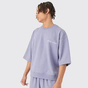 Camiseta de Algodón Corte Americano para Hombre, Transpirable, Cómoda, Elegante, para Uso Diario, Moda Urbana, Beneficia la Moda Naturalmente Americana - Product Image 1