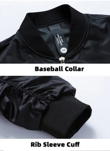 Chaqueta Bomber para Hombre, Talla Grande, Cortavientos, Estilo Piloto, Ropa Urbana, Prendas Exteriores - Product Image 2