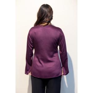 Women <b>Linen</b> Blend Shirt Breathable Full Sleeve Button Down Casual <b>Top</b> Buy Direct From Supplier - Product Image 4
