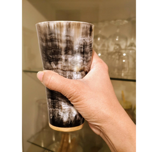 Vaso de Cerveza de Cuerno de Búfalo Hecho a Mano en India, Ecológico, de Primera Calidad, con Diseño de Animales, para Cerveza o Sidra, con Tamaño Personalizado - Product Image 2