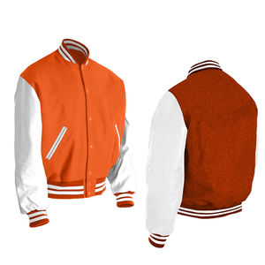 Chaqueta Varsity Corta de Béisbol Retro Vintage Unisex, Chaqueta Varsity Retro para Hombre con Logotipo Personalizado Bordado en Chenille - Product Image 1