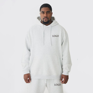 Wholesale Custom 100% Cotton Oversized Hoodie Breathable Unisex Plus Size Winter Fleece with Logo Thick Hoodies Men Collar - Product Image 1