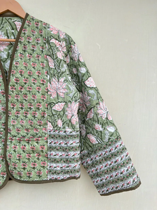 Edredón Acolchado Hecho a Mano en India, 100% Algodón Ecológico, Antiarrugas, Transpirable, de Secado Rápido, con Estampado Digital y Bolsillo Frontal, para Otoño/Invierno - Product Image 5