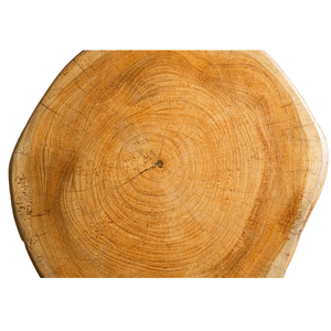 Tabouret en teck biologique artisanal de style rustique ARTERRA Premium pour hôtel et villa, salon de luxe - Product Image 2