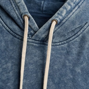 Haut de survêtement en tissu de coton pour homme, délavé à l'acide, personnalisable, couleur sur mesure, qualité supérieure, streetwear, pour le jogging - Product Image 4