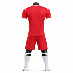 Ensemble d'uniformes de football personnalisés, maillot et short, kit d'équipe de football de qualité supérieure, vêtements d'équipe à séchage rapide, fabricant d'uniformes de football, service OEM - Product Image 2