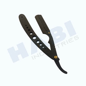 Rasoirs à barbe professionnels de haute qualité, élégants, en acier inoxydable, à lame droite simple, personnalisés, pour usage commercial et domestique - Product Image 3