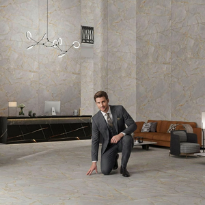 Vistaar <b>Rustic</b> Designer Gold Polished Sintered Stone Slabs 1600x3200mm 15-30mm Thickness Big Slab - Product Image 2