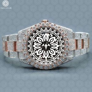 Reloj de Lujo para Hombre Charm Jewels, con Bisel de Diamantes de Acero Inoxidable, Movimiento Mecánico Analógico, Caja de 40 mm, Resistente al Agua 10 Bar - Product Image 1