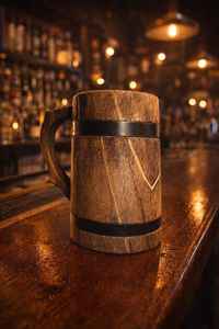 AL MALIK CRAFT AMC Handmade Wooden <b>Beer</b> Mug Dragon Handle Vintage Style Bar Accessory Classic Design Men Eco-Friendly CE - Product Image 2