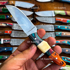 Couteau de chasse professionnel à lame fixe en acier Damas à bas prix, fournisseur en gros de couteaux de chasse, couteaux d'extérieur pour acheteurs en grande quantité - Product Image 3