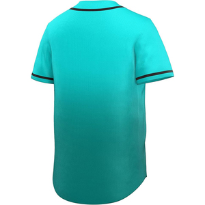 Hollow Out Baseball Jersey Mesh See Through Breathable <b>Button</b> Front Vintage Softball Top - Product Image 3