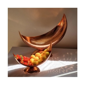 Bol à fruits en acier inoxydable de haute qualité au design admirable, couleur argent, vaisselle pour la maison et l'hôtel, bol de service décoratif écologique - Product Image 5