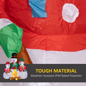 Pupazzo di Neve Gonfiabile Natalizio da 1,5 Metri con Luci LED, Famiglia di Pupazzi di Neve per Decorazioni Natalizie da Interno ed Esterno - Product Image 5