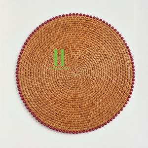 Eco Friendly Rattan Charger <b>Plate</b> Table Accessories <b>Mats</b> Pads Home Decoration Classic Style Wholesale Rattan 2026 From Vietnam - Product Image 4