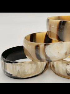 กำไลข้อมือเขาควาย FAIZA CRAFT เป็นมิตรกับสิ่งแวดล้อม สีธรรมชาติ ปรับแต่งขนาดได้ เรซิ่นแพลตตินัม ชุบแพลตตินัม ของขวัญวันแม่ - Product Image 6