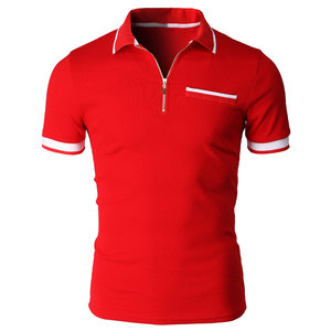 Ventes directes d'usine personnalisées, polos en coton doux, polos de golf pour hommes, col montant, 100% coton, polos pour hommes - Product Image 5