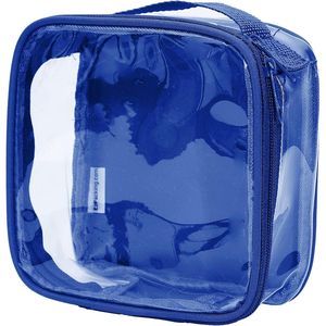 Borsa da viaggio trasparente approvata TSA 3-1-1 per articoli da toeletta, formato quart, custodia trasparente per liquidi, per sicurezza aeroportuale, riutilizzabile, sicura per il bagaglio a mano - Product Image 1