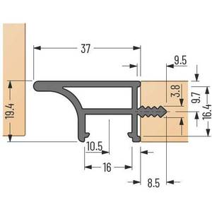 โปรไฟล์อลูมิเนียมซีรีส์ 6000 สำหรับติดตั้งไฟ LED แบบฝัง - Product Image 3
