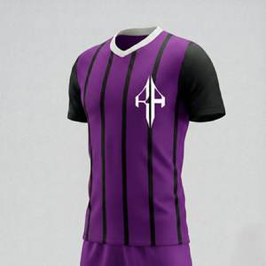 Uniforme de Fútbol para Hombre de Alta Calidad con Cuello en V, 100% Poliéster, Manga Corta, Personalizable, Transpirable, con Logotipo Personalizado por RIVIAN ATLANTIC - Product Image 6