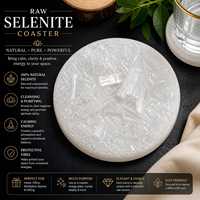 Plaque de sélénite brute en cristal, minéral naturel, pour la purification et la recharge, pour bijoux et cristaux, décoration de bureau à énergie positive