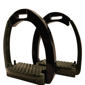 Étriers de sécurité à dégagement rapide Tough Tack Noir & Olive en aluminium légers pour l'équitation 2026 - Product Image 5