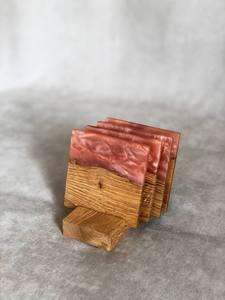 Sous-verres personnalisés en résine et en bois, sous-verres artisanaux en pierre parfaits pour les cadeaux d'entreprise, les événements et la maison - Product Image 2
