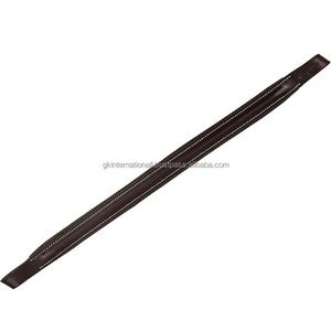 Leather Horse Brow Band for English Bridle Soft Padded Designer Fancy <b>Stitched</b> Equestrian Horse Racing Brow Band and <b>Accessories</b> - Product Image 3