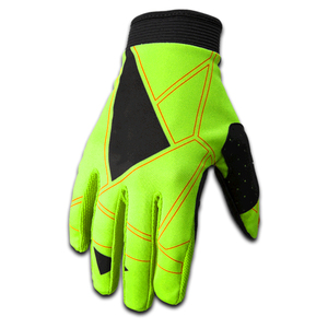 Gants de motocross jaunes à doigts entiers avec paume antidérapante et design à panneaux pour une utilisation en extérieur - Product Image 5