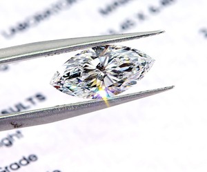 Piedra Suelta de Alta Calidad Cultivada en Laboratorio, Forma Marquise de 7.00 x 3.50 mm, Color DF, Claridad VVS2/VS1, Corte Brillante Premium para Joyería - Product Image 4