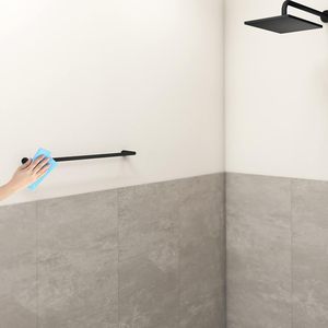Premium Bathroom Decor Metal Towel Holder Towel Rack Durable Hanger for Bathroom <b>Clothes</b> Available At Lowest Price - Product Image 6