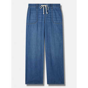 Pantalones Vaqueros de Diseño Único, Estilo Retro Americano, Holgados, de Pierna Recta, para Mujer - Product Image 1