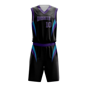 ชุดยูนิฟอร์มบาสเก็ตบอลชายแบบกำหนดเองปี 2026 เสื้อและกางเกงขาสั้นโพลีเอสเตอร์คุณภาพสูง ไซส์พลัส ชื่อทีมแบบไม่มีลาย - Product Image 5