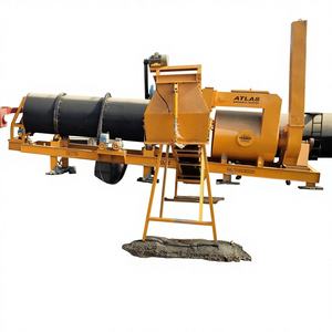 Atlas Planta de mezcla de tambor de asfalto Máquina de betún de mezcla en caliente Equipo móvil de construcción de carreteras Planta de mezcla continua - Product Image 2