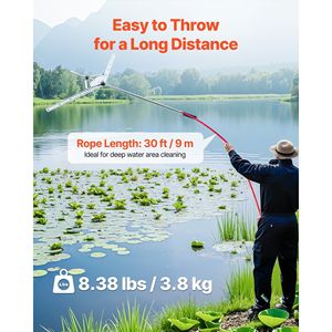 Diserbatrice Manuale per Piante Acquatiche di Laghi e Stagni, Larghezza Massima di Taglio 48 Pollici, Lame in Acciaio Resistente, Taglierina e Rastrello Affilati - Product Image 3