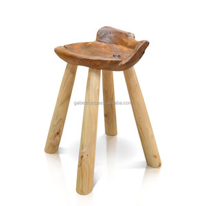<b>Bench</b> Convertible Teak Wood Traditional Design Natural Color for Living Room Kitchen Apartment Outdoor Use Home Stool Ottoman - Product Image 1