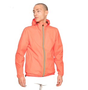 Chaqueta Deportiva de Otoño para Hombre, 100% Poliéster, Cortavientos, con Capucha, Forro Polar, Impermeable, Cuello Alto, Logotipo Frontal - Product Image 1