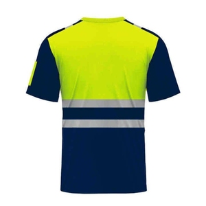 T-shirt de travail réfléchissant haute visibilité pour hommes, vêtements de travail réfléchissants pour la sécurité routière, fabricant de vêtements de travail réfléchissants - Product Image 2