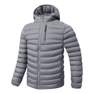 New <b>Winter</b> Jacket-Outdoor Windproof <b>Quilted</b> Stand Collar Puffer Coat with Front Logo - Product Image 2