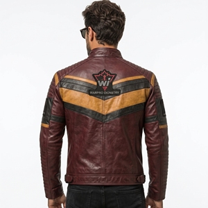 Men Leather <b>Jacket</b> Genuine Leather Coat Soft Comfortable Material Durable Outerwear Classic Fashion Design For Outdoor - Product Image 2