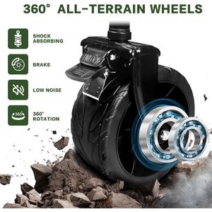 Carrello Pieghevole Resistente per Tutti i Terreni con Tettuccio Rimovibile e Ruote per Stoccaggio Portatile - Product Image 3