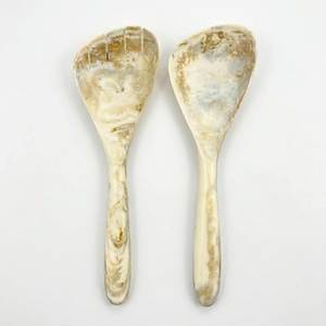 COLORFUL HANDMADE RESIN SALAD <b>SPOON</b> Servers Decorative <b>Serving</b> <b>Spoons</b> Set Salad Mixing Dinner Fork <b>Spoon</b> Handle Salad - Product Image 3