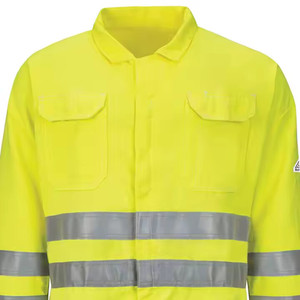 Fire Resistant FR <b>Construction</b> Safety Working <b>Overall</b> Suits Men's Cotton Coverall Dangri Reflective Mechanic Workwear Uniform - Product Image 3