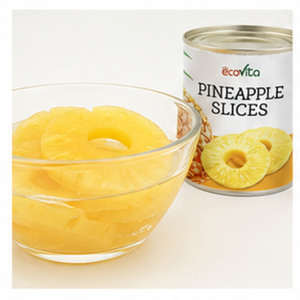 Tasty Made In Vietnam Top Notch Quality Hot Sale Factory Price <b>Pineapple</b> Rings in <b>Light</b> Syrup Packed in 20oz Can - Product Image 5