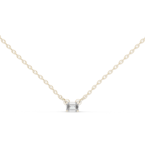 S VIRVADIYA - Colgante de Diamante Cultivado en Laboratorio con Corte Esmeralda de Lujo en Oro Amarillo de 18K para Mujer - Product Image 1