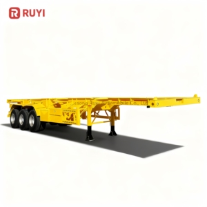 RUYI Chassis Semi Trailer Rangka Kontainer Tri Axle Baru dan Bekas 20ft 40ft 45ft untuk Afrika - Product Image 6