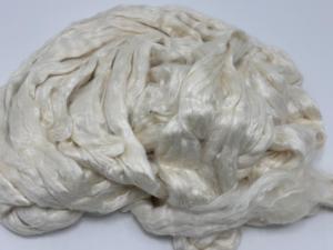 Natural Eri Silk Sliver Fiber for Hand Spinning Felting Weaving Yarn Making Textile Craft Supply - Product Image 2