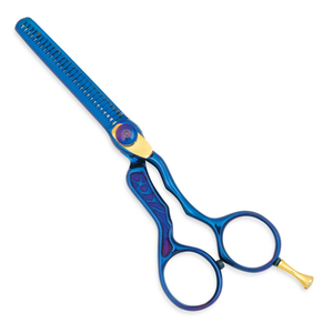 chunking scissors stainless steel hair <b>thinning</b> shears barber chunking scissors texturizing hair shears - Product Image 4