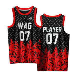 Customized Breathable Mesh Moisture Wicking High Quality Men's Sublimated Sleeveless Reversible Basketball Uniform Set - Product Image 1